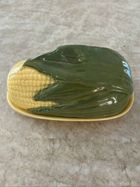 Vintage Shawnee Pottery Corn King Butter Dish